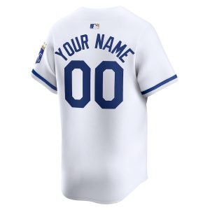 Men’s Kansas City Royals Nike White Home Limited Custom Jersey