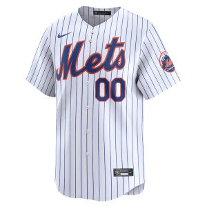 Men’s New York Mets Nike White Home Limited Custom Jersey