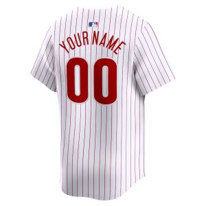 Men’s Philadelphia Phillies Nike White Home Limited Custom Jersey