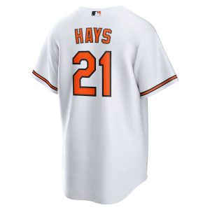 Men’s Baltimore Orioles Austin Hays Nike White Replica Player Jersey