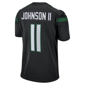 Men’s New York Jets Jermaine Johnson II Nike Stealth Black Alternate Game Jersey