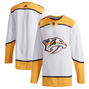 Men’s Nashville Predators adidas White Away Authentic Jersey