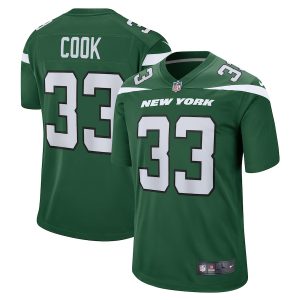 Men’s New York Jets Dalvin Cook Nike Gotham Green Game Player Jersey