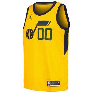 Men’s Utah Jazz Jordan Clarkson Jordan Brand Yellow Swingman Player Jersey – Statement Edition