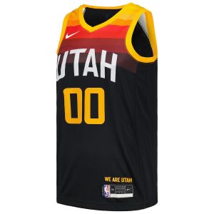 Men’s Utah Jazz Jordan Clarkson Nike Black Swingman Player Jersey – City Edition