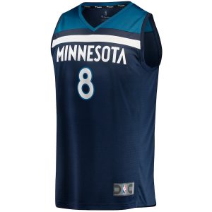 Men’s Minnesota Timberwolves Josh Minott Fanatics Branded Navy Fast Break Player Jersey – Icon Edition