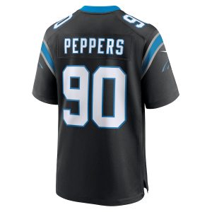 Men’s Carolina Panthers Julius Peppers Nike Black Retired Player Game Jersey