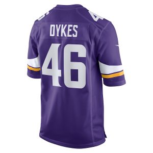 Men’s Minnesota Vikings Aaron Dykes Nike Purple Team Game Jersey