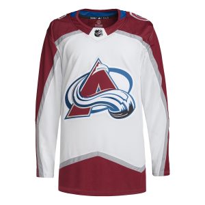 Men’s Colorado Avalanche adidas White Away Primegreen Authentic Jersey