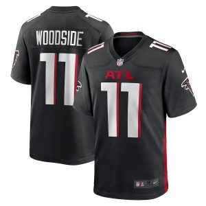 Men’s Atlanta Falcons Logan Woodside Nike Black Team Game Jersey