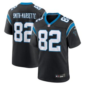 Men’s Carolina Panthers Ihmir Smith-Marsette Nike Black Team Game Jersey