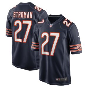 Men’s Chicago Bears Greg Stroman Nike Navy Team Game Jersey
