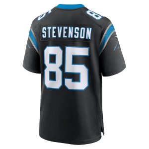 Men’s Carolina Panthers Marquez Stevenson Nike Black Team Game Jersey