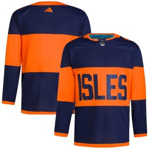 Men’s New York Islanders adidas Navy 2024 NHL Stadium Series Primegreen Authentic Jersey