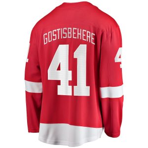 Men’s Detroit Red Wings Shayne Gostisbehere Fanatics Branded Red Home Breakaway Jersey