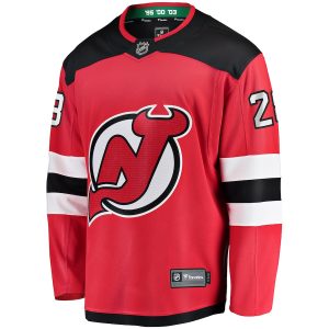 Men’s New Jersey Devils Timo Meier Fanatics Branded Red Home Breakaway Jersey