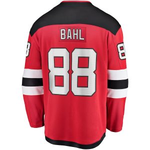 Men’s New Jersey Devils Kevin Bahl Fanatics Branded Red Home Breakaway Jersey