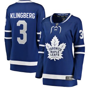 Women’s Toronto Maple Leafs John Klingberg Fanatics Branded Blue Home Breakaway Player Jersey