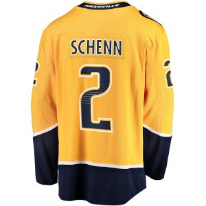 Men’s Nashville Predators Luke Schenn Fanatics Branded Gold Home Breakaway Jersey