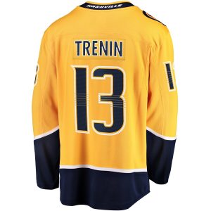 Men’s Nashville Predators Yakov Trenin Fanatics Branded Gold Home Breakaway Jersey