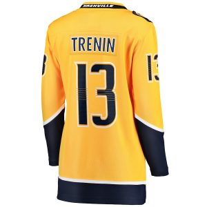 Women’s Nashville Predators Yakov Trenin Fanatics Branded Gold Home Breakaway Player Jersey