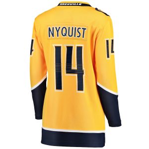 Women’s Nashville Predators Gustav Nyquist Fanatics Branded Gold Home Breakaway Player Jersey