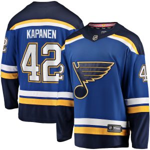 Men’s St. Louis Blues Kasperi Kapanen Fanatics Branded Blue Home Breakaway Jersey