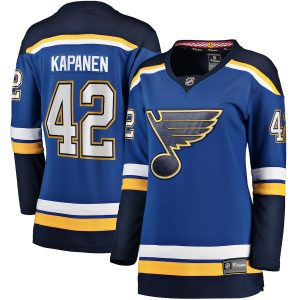 Women’s St. Louis Blues Kasperi Kapanen Fanatics Branded Blue Home Breakaway Player Jersey