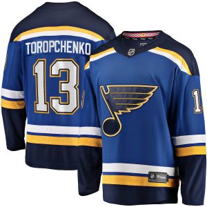 Men’s St. Louis Blues Alexey Toropchenko Fanatics Branded Blue Home Breakaway Jersey