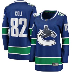 Women’s Vancouver Canucks Ian Cole Fanatics Branded Blue Home Breakaway Player Jersey