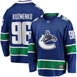 Men’s Vancouver Canucks Andrei Kuzmenko Fanatics Branded Blue Home Breakaway Jersey