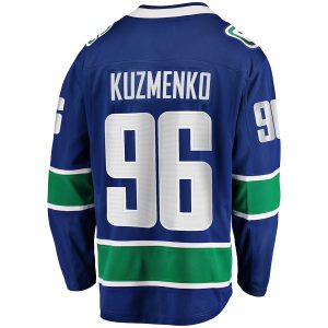 Men’s Vancouver Canucks Andrei Kuzmenko Fanatics Branded Blue Home Breakaway Jersey