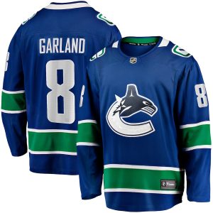 Men’s Vancouver Canucks Conor Garland Fanatics Branded Blue Home Breakaway Jersey