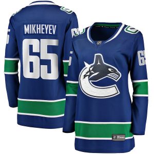 Women’s Vancouver Canucks Ilya Mikheyev Fanatics Branded Blue Home Breakaway Player Jersey