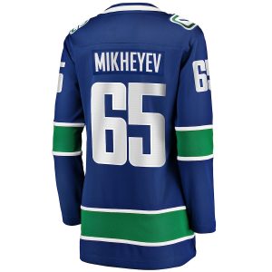 Women’s Vancouver Canucks Ilya Mikheyev Fanatics Branded Blue Home Breakaway Player Jersey