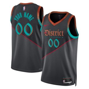 Unisex Washington Wizards Nike Black 2023/24 Custom Swingman Jersey – City Edition