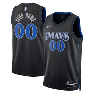 Unisex Dallas Mavericks Nike Black 2023/24 Custom Swingman Jersey – City Edition