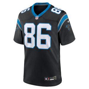 Men’s Carolina Panthers Mike Strachan Nike Black Game Jersey