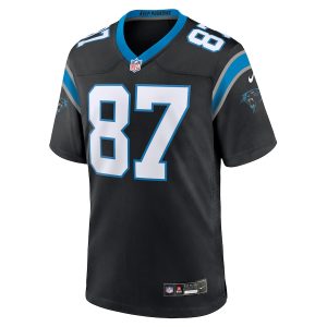 Men’s Carolina Panthers Matt Landers Nike Black Game Jersey