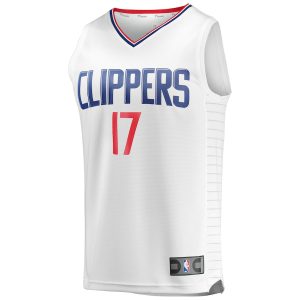 Men’s LA Clippers PJ Tucker Fanatics Branded White Fast Break Player Jersey – Association Edition