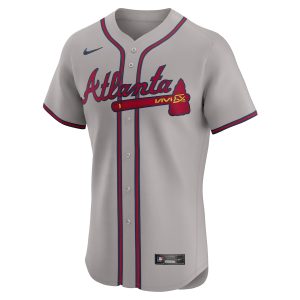 Men’s Atlanta Braves Nike Gray 2024 Jackie Robinson Day Elite Jersey