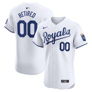 Men’s Kansas City Royals Nike White Home Elite Pick-A-Player Retired Roster Jersey