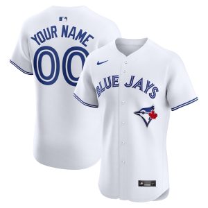 Men’s Toronto Blue Jays Nike White Home Elite Custom Jersey