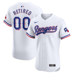 Men’s Texas Rangers Nike White Home Elite Pick-A-Player Retired Roster Jersey