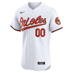 Men’s Baltimore Orioles Nike White Home Elite Custom Jersey