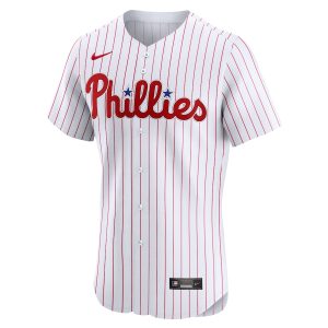 Men’s Philadelphia Phillies Nike White Home Elite Custom Jersey