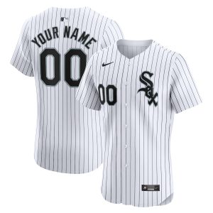 Men’s Chicago White Sox Nike White Home Elite Custom Jersey