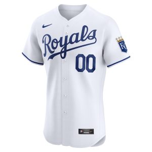 Men’s Kansas City Royals Nike White Home Elite Custom Jersey