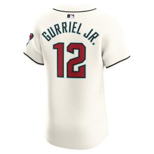 Men’s Arizona Diamondbacks Lourdes Gurriel Jr. Nike White Home Elite Player Jersey