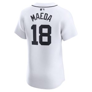 Men’s Detroit Tigers Kenta Maeda Nike White Home Elite Player Jersey